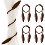 4 pi�ces bricolage torsion rideau embrasse clips cr�atif d�coratif fen�tre drap� torsion embrasses draperies ...