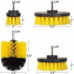 4 pi�ces brosse de nettoyage pour perceuse �lectrique nettoyeur salle de bain carrelage piscine briques ...