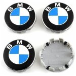 [jamais utilis�]4 pi�ces cache moyeux compatible with bmw 68mm centre roue abs accessoires de voiture, ...