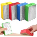 4 pices cale  poncer carrelage tampons de polissage diamant manuels pour pierre, marbre, bton ponage, ...