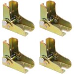 Basetbl - 4 pices charnires de pied de table pliante - raccord de jambe pliable pour meubles  mcanisme ...