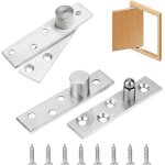 4 pi�ces charni�re de porte tournante en acier inoxydable charni�res � rotation 360 degr�s pivot dissimul�es ...