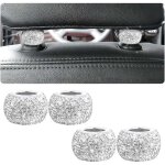 4 pi�ces colliers d'appui - t�te voiture en cristal, anneaux d'appui - t�te de si�ge de voiture, d�cor ...