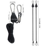 4 pièces cordes à cliquet réglable avec crochets 1 / 8 tendeur voile ombrage sangle à cliquet corde pour ... 4 pièces cordes à cliquet réglable avec crochets 1 / 8 tendeur voile ombrage sangle à cliquet corde pour ...