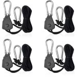 4 pices cordes  cliquet rglable avec crochets 1 / 8 tendeur voile ombrage sangle  cliquet corde pour ...