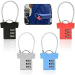 (4 pi�ces, couleur) cadenas � code � 3 chiffres, cadenas pour valise, cadenas en forme de t - shirt, ...