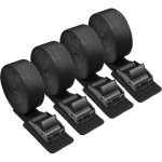 4 pices - cravates - cravates / cravates de vlo avec clip - cravates avec boucle en mtal - 25 mm x ...
