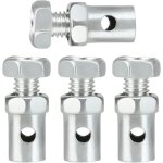 4 pi�ces cuivre serre - c�ble, � trou 2. 5mm serre c�ble universel � visser but�e fixation c�ble v�lo ...
