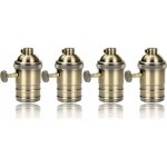 4 pi�ces edison douille vintage e27 adaptateur de lampe avec interrupteur r�tro vintage lustre sans fil ...