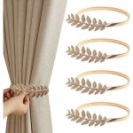 4 pi�ces embrasses de rideaux, sangles de rideaux en alliage r�glables attache rideaux fenetre pince ...