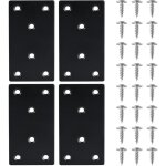 4 pi�ces �querre fixation plate plaques de r�paration en acier inoxydable plaques perfor�es avec visequerre ...