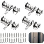 4 pi�ces fermeture porte?verrou porte interieure loquet exterieur portail de coulissante pontet de garage ...