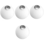 4 pi�ces globe abat - jour en verre avec couvercle - lampe mol�culaire g9 blanche pour lustre et bureau(10 ...