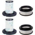 4 pi�ces hepa filtre de rechange kit complet d'accessoires pour aspirateur rowenta , xu, x - force flex ...