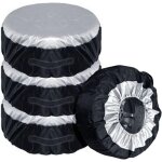 4 pi�ces housse de pneu pour pneus de 13 - 19 pouces, �tui housse de roue de secours de voiture sac de ...