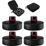 4 pi�ces jack pad bloc compatible with tesla model 3 / y / s / x, coussinet de levage en caoutchouc avec ...