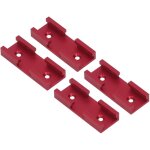 4 pi�ces de jonction pour rail en t, connecteur transversal en alliage d'aluminium pour le travail du ...