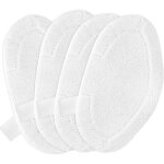 4 pi�ces lingette remplacement compatible avec polti vaporetto accessoire, vadrouilles de rechange lavables ...