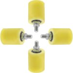 4 pi�ces lot roues nylon pour portail coulissant galets guidage robustes pour portes �lectriques et rails ...