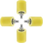 4 pi�ces lot roues nylon pour portail coulissant galets guidage robustes pour portes �lectriques et rails ...