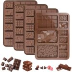 4 pi�ces moule tablette chocolat, 20. 4x15cm break - apart moule � chocolat, moule � tablette de chocolat ...