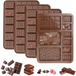 [jamais utilis�] 4 pi�ces moule tablette chocolat, 20. 4x15cm break - apart moule � chocolat, moule � ...