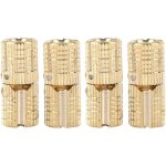 4 pices / paquet laiton cach - baril charnire invisible en cuivre cach charnires de meubles pour ...
