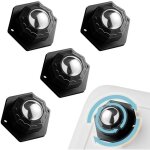 4 pi�ces petite roulettes pour meubles, roulette meuble schwarz 200kg, roulettes plates pour meubles ...