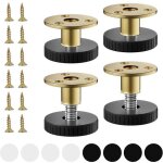 4 pices pied de table reglable, 33 - 40 mm pied reglable pour meuble, pied vrin rglable, pied de meuble ...