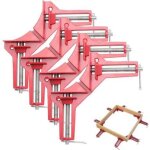 4 pi�ces pince � angle droit � 90 degr�s, serre joint angle droit etau d'angle reglable � bois ensemble ...