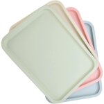 4 pi�ces plateau de petit d�jeuner, plateaux service plastique, plateau plastique rectangulair, plateaux ...