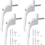 4 pices poignes de fentre verrouillables en aluminium, poigne de fentre  cl, poignes de scurit ...