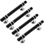 4 pi�ces poign�e de meuble, poign�es meuble cuisine noires, poign�e b�ton de porte, cuisine meuble en ...