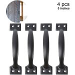 4 pi�ces poign�es de porte de grange poign�es de porte pour cl�tures en bois poign�e d'armoire vintage ...