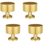 4 pi�ces poign�e de porte, avec vis, boutons de meubles en or, boutons armoire ronds, boutons de porte ...