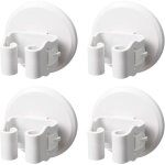 4 pi�ces porte - balai, rack auto - adh�sif porte vadrouille sans percer, support mural pour cuisine, ...