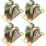 4 pi�ces poulie de levage mouflage, roulette � rainure en v, roulette de levage, roue gorge poulies cable ...