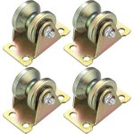 4 pi�ces poulie de levage mouflage, roulette � rainure en v, roulette de levage, roue gorge poulies cable ...