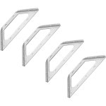 4 pi�ces raccord d'angle attache acier inox assemblage connecteurs triangulaire de support pour �tag�re ...