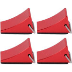 4 pi�ces rc mod�le voiture cale de roue bonne fixation anti - d�rapant bas rc alliage d'aluminium cale ...