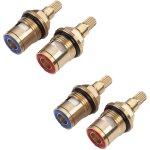 4 pi�ces remplacement du robinet � disque en c�ramique en laiton, tete a disques ceramique, c�ramique ...