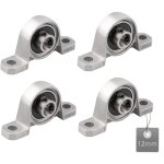 4 pi�ces roulements de bloc d'oreiller, palier roulement, roulements � billes, roulements alliage de ...