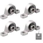 4 pi�ces roulements de bloc d'oreiller, palier roulement, roulements � billes, roulements alliage de ...