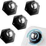 4 pi�ces roulettes meuble 200kg, universelles adh�sives 360� rotatives pour meubles lourds, roulettes ...