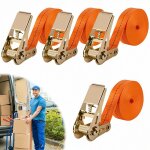 4 pi�ces sangles darrimage � cliquet 5m de jeu sangle a cliquet sangle darrimage avec tendeur longueur, ...