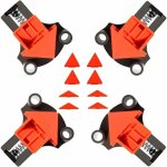 4 pices serre joint angle - pinces d'angle - pince  angle droit - replaceable 60 degrs, 90 degrs, ...