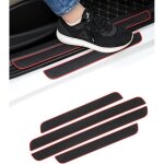 4 pi�ces seuil de porte voiture, barres de seuil de porte voiture, film adh�sif pour protection seuil ...