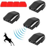 4 pi�ces sifflets de cerf avertissement de la faune dispositif de sifflet d'avertissement sifflet de ...