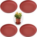 4 pi�ces soucoupe pour pot de fleurs, plastique pot de fleur plante plateaux � drainage, dessous de pot ...