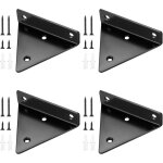4 pices supports d'tagre flottants console pour tagre , supports  tablettes muraux triangulaires ...